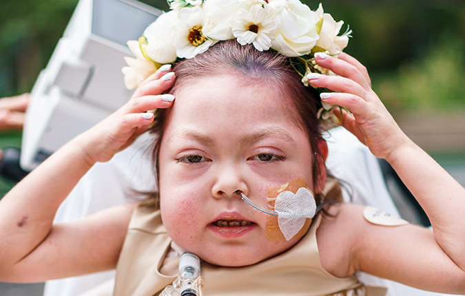 Gabriella with flowers resized