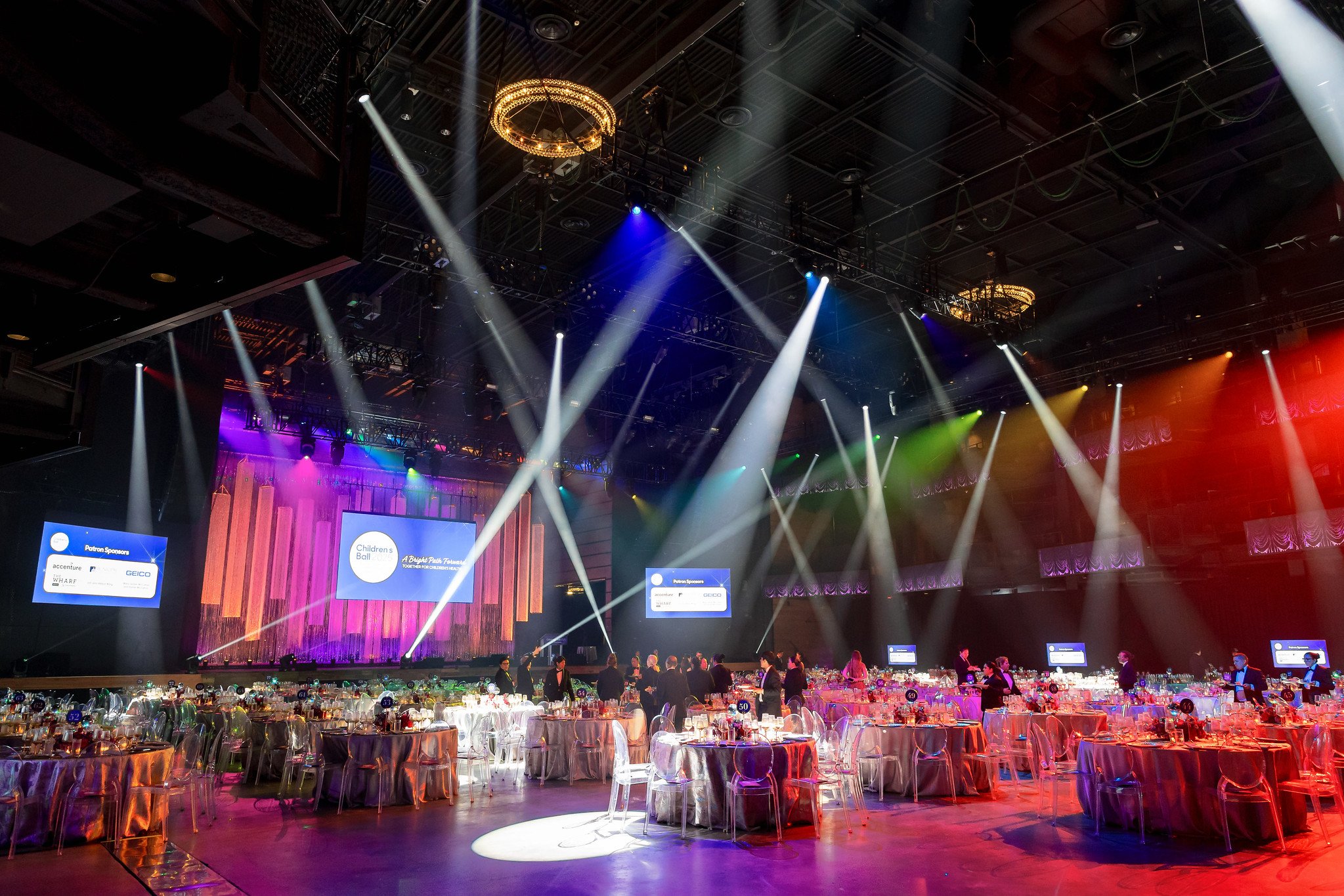 The interior of The Anthem decorated for the Children's Ball 2025 event