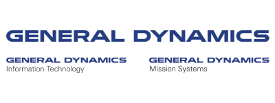 General Dynamics General Dynamics logo featuring Mission Systems and Information Technology services