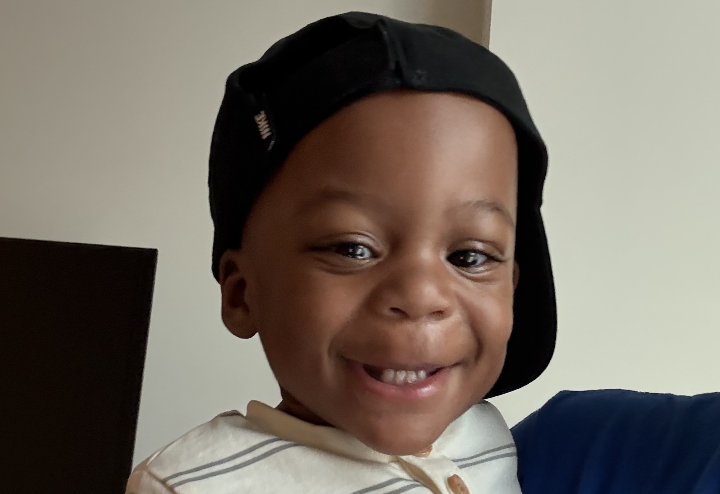 CNH patient, Trace, as a happy toddler.