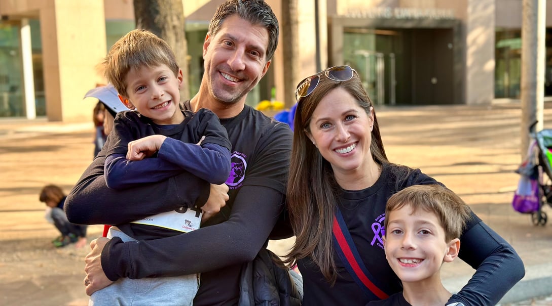 Owen with his dad, Craig, mom, Karen, and brother, Ethan.