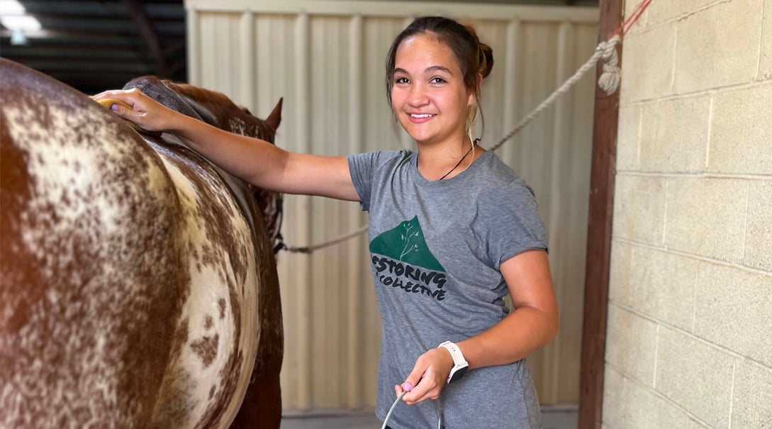 Veronica at Great and Small therapeutic riding center