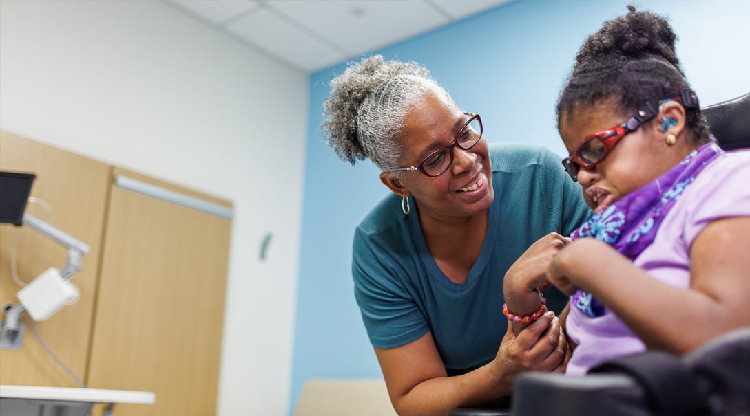 Darcel Jackson with her late daughter Anniyah, who inspired her to join the Patient and Family Advisory Council