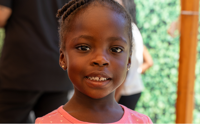 Mide smiling at the Children's National 2025 NICU reunion.