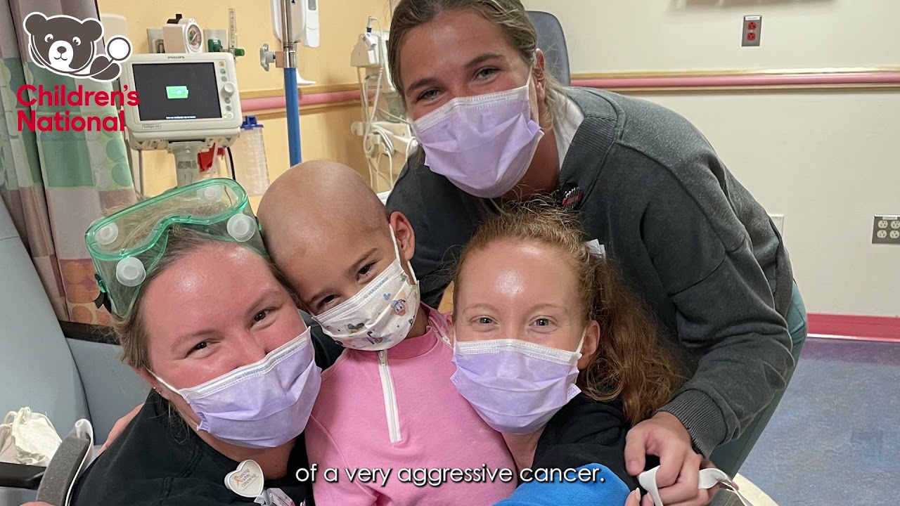 Isabel posing with her nurses