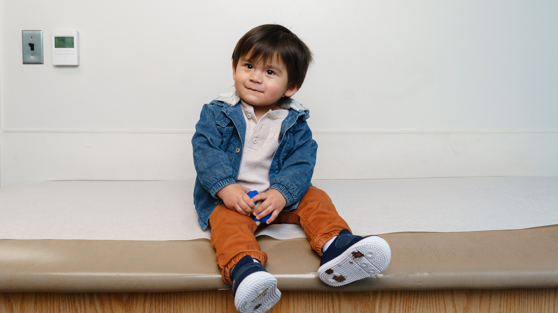 baby in doctors office