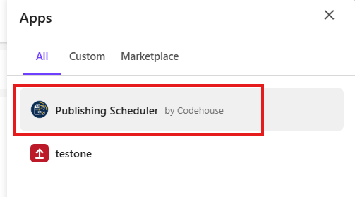 Publishing scheduler - 2