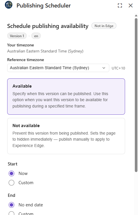 Publishing scheduler - 3