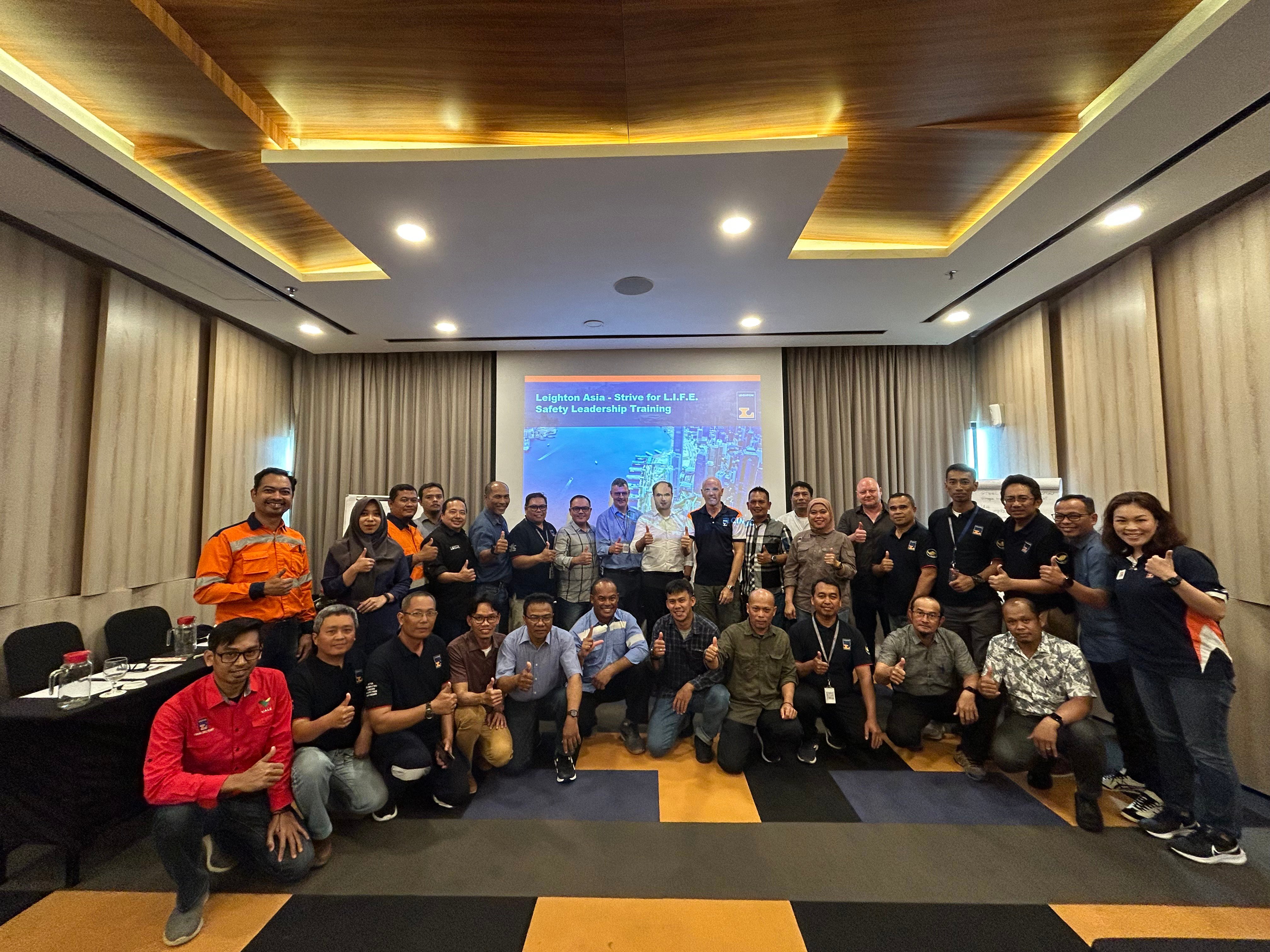 Leighton Asia organised Safety Leadership course in Indonesia