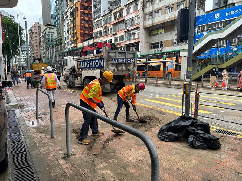 rainstorm hongkong