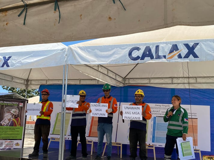 Leighton Asia Philippines Calax project HSE relaunch