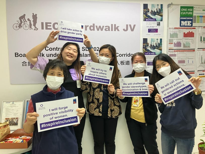 Leighton Asia Boardwalk project team celebrates Women's Day 2024