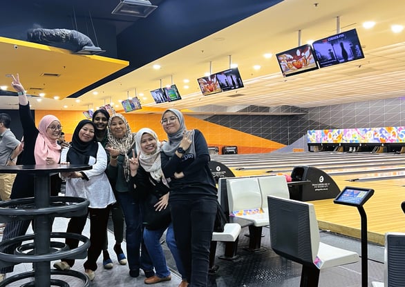 Leighton Asia KUL14 project in Malaysia bowling night