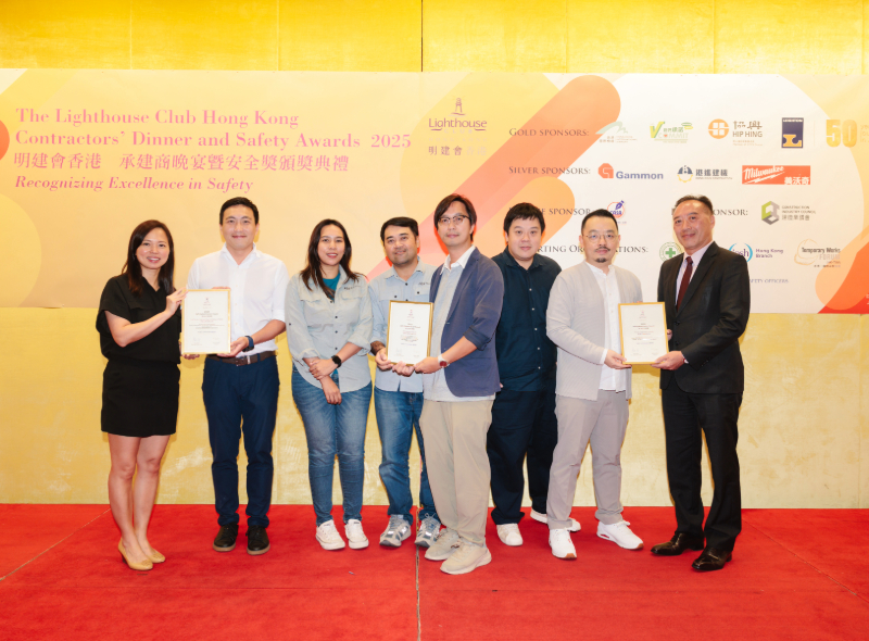 Leighton Asia wins safety awards the Lighthouse Club Hong Kong Contractors Dinner and Safety Awards
