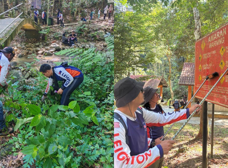 Leighton Asia plogging activity at Pulai mountain