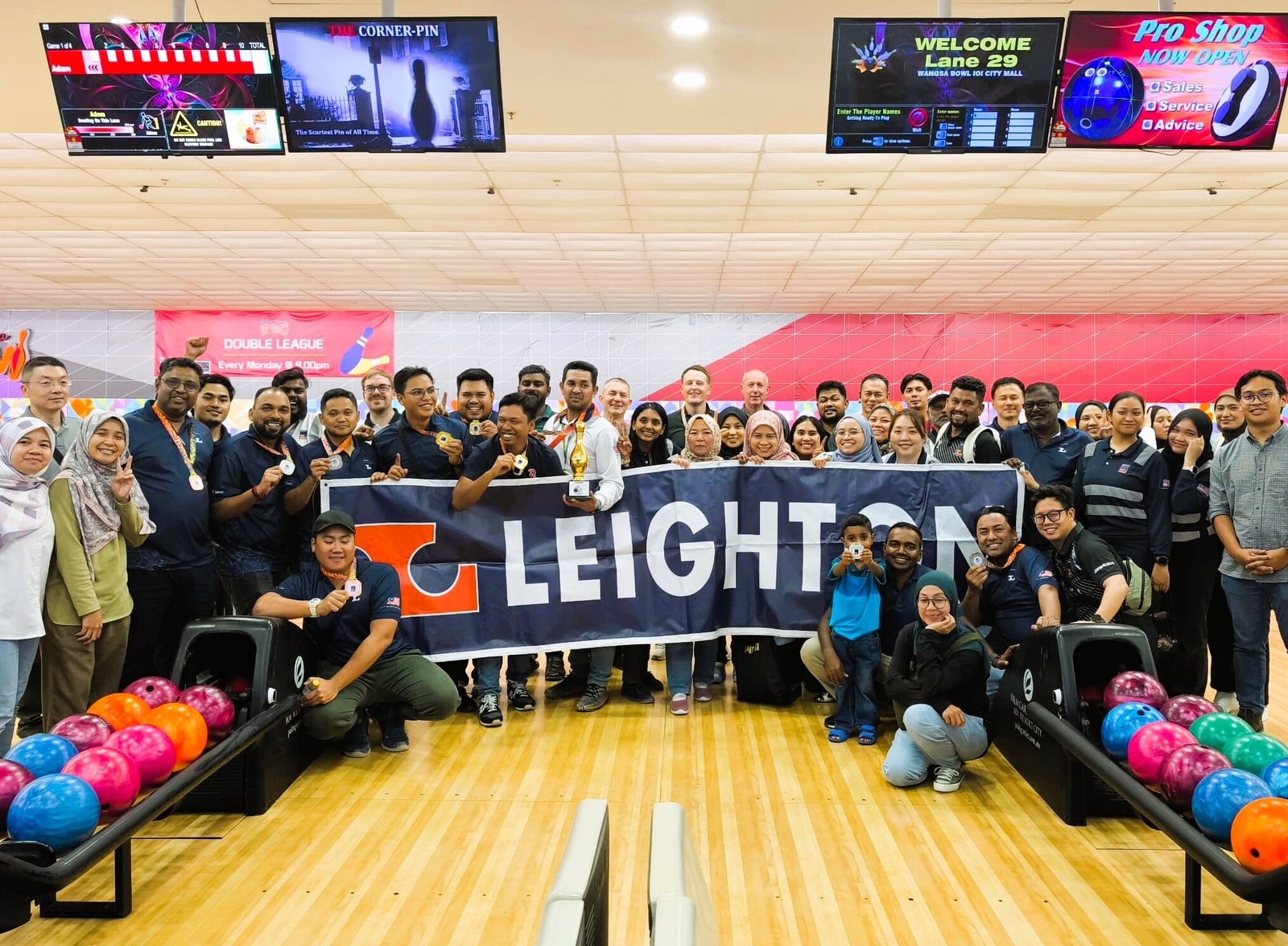 Bowling night extravaganza: demonstration of great teamwork and camaraderie