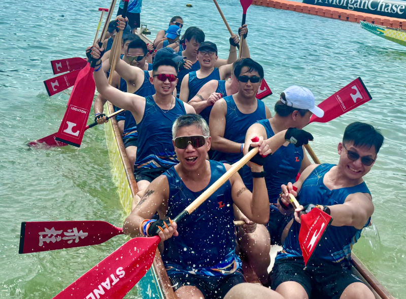 Leighton Asia’s dragon boat team at the 2026 Stanley International Dragon Boat Championships in Hong Kong