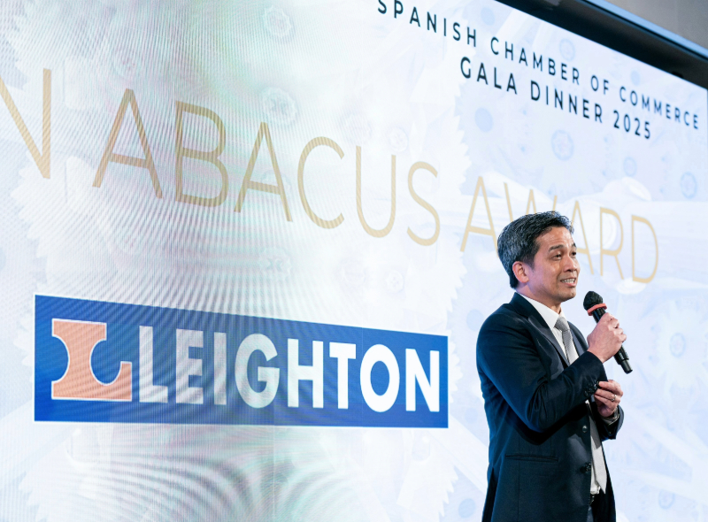 Our Hong Kong team win the Gold Abacus Award at the Spanish Chamber of Commerce Gala Dinner 