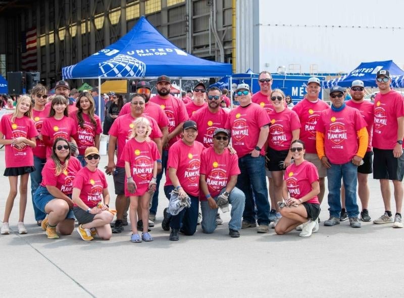 Pulling a Plane to Support Special Olympics Colorado