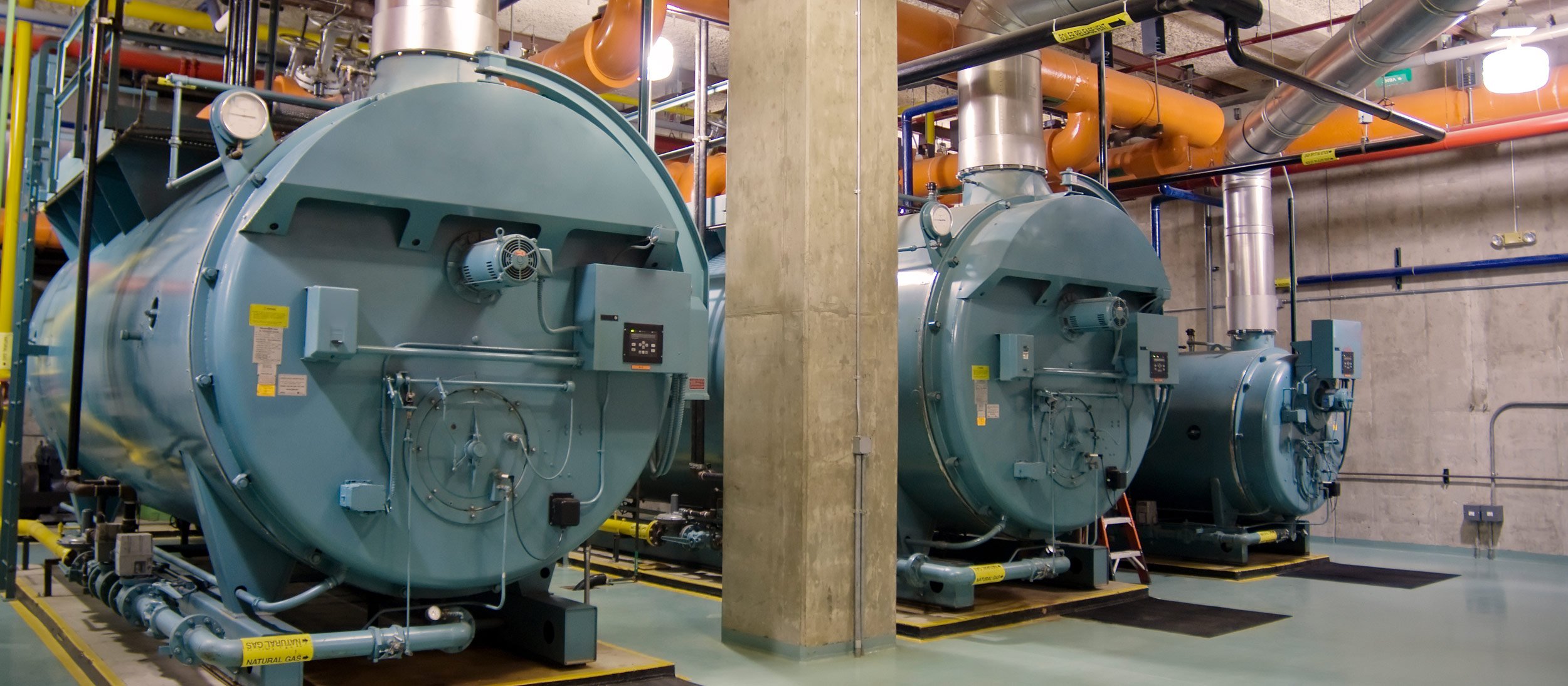 Boilers for a building