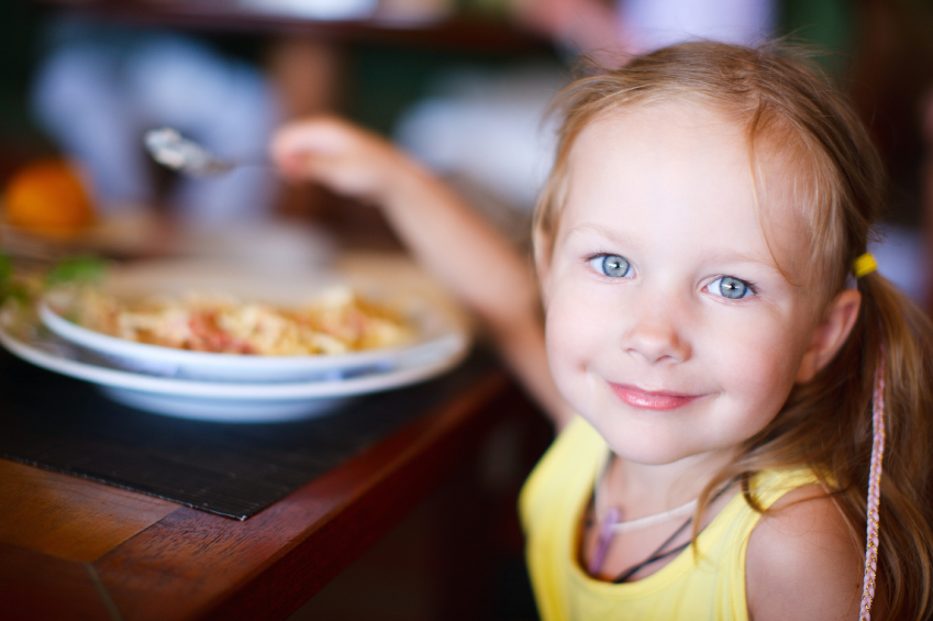 girl eating