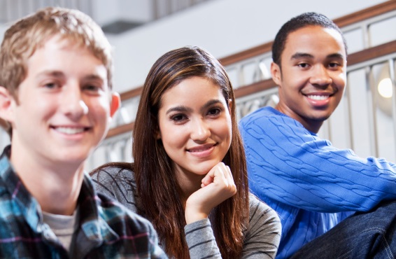 A group of teenagers