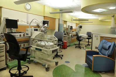 NICU patient room