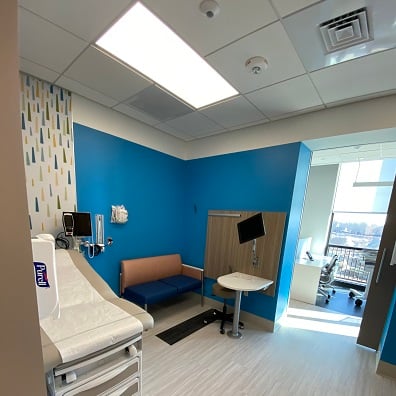 An exam room at the Rare Disease Institute.