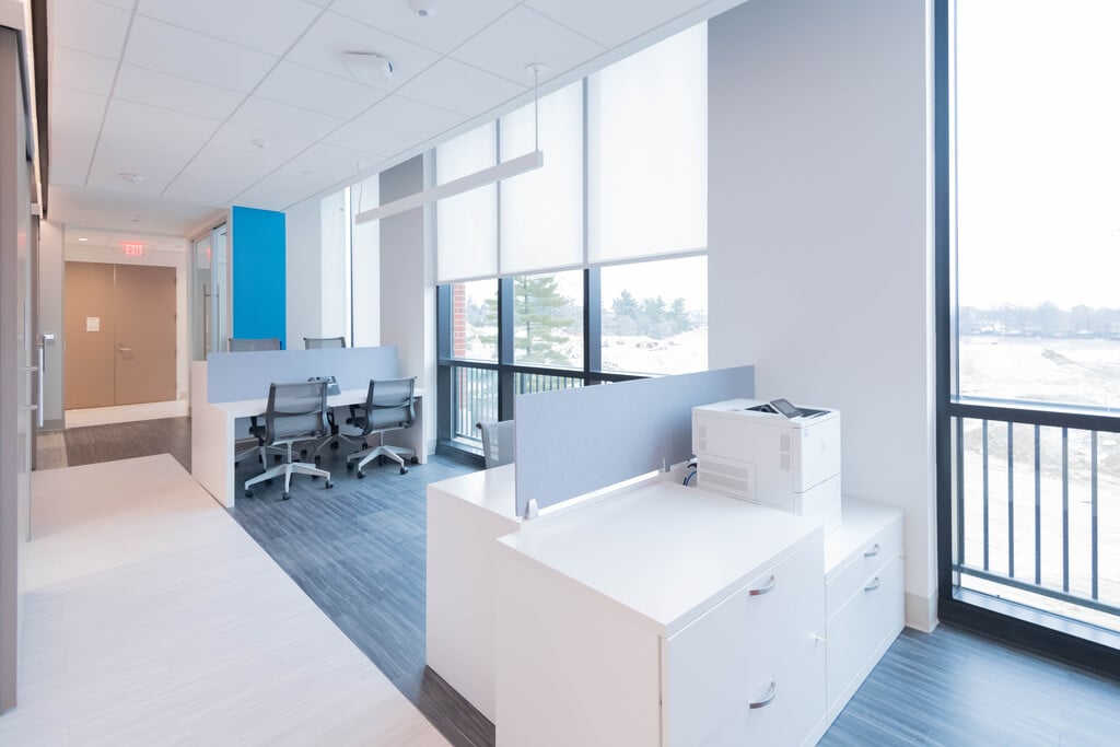 A staff office area at the Rare Disease Institute.