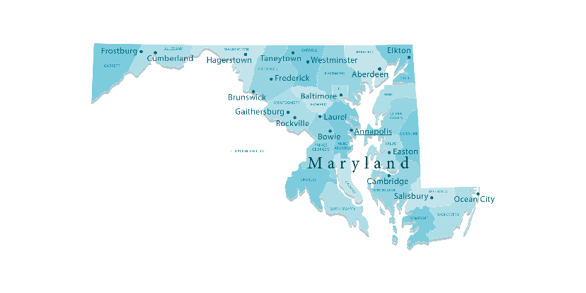 Maryland map