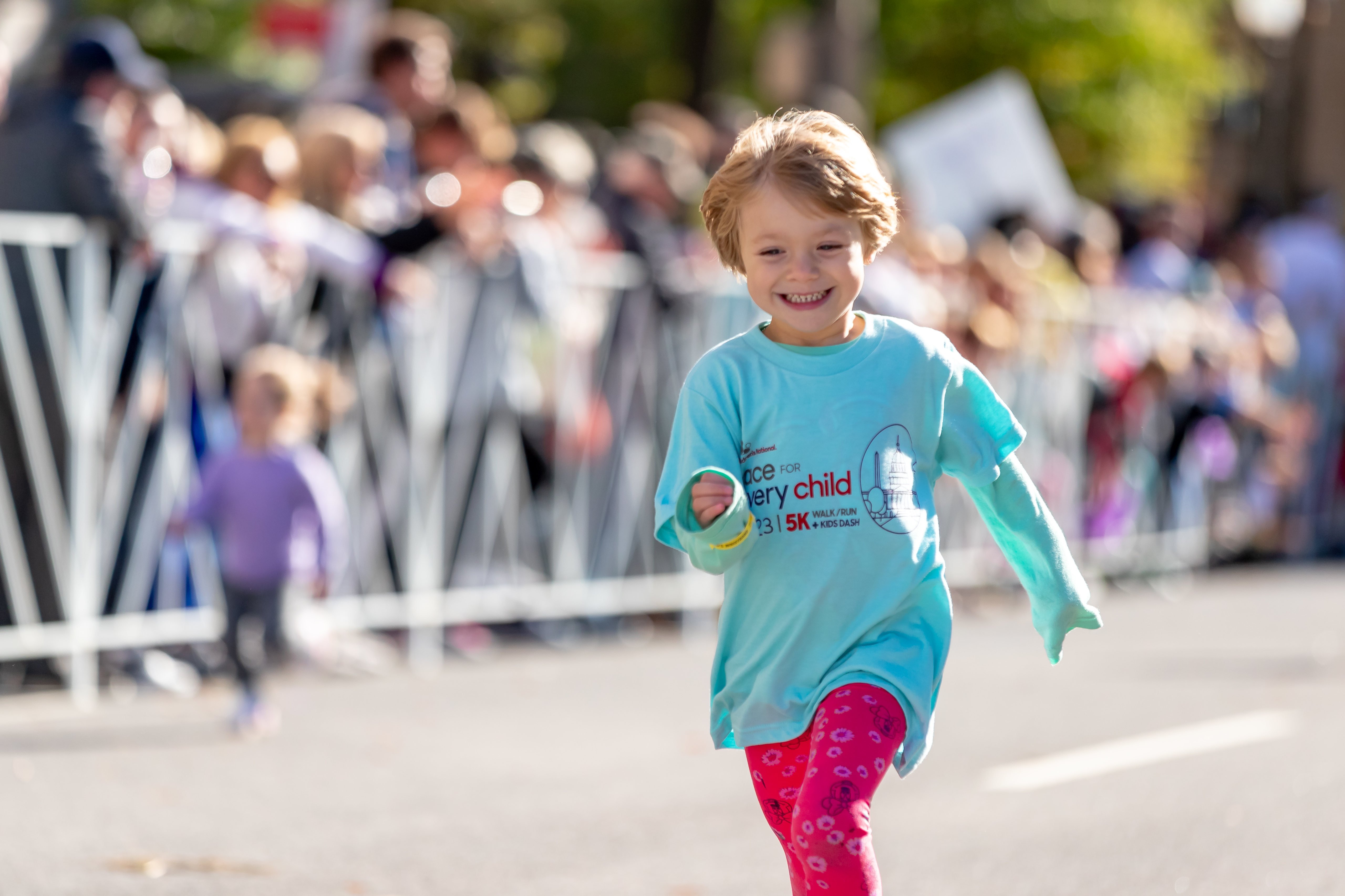 child running