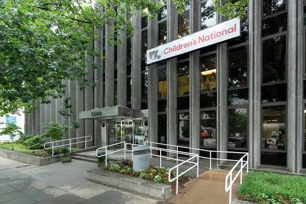 exterior of Friendship Heights building entrance