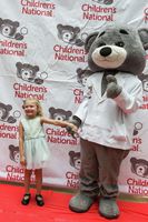 Patient Avery Bullard meets Dr. Bear. 