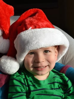 Finn's story santa hat