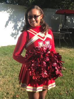 Gabriella cheerleading