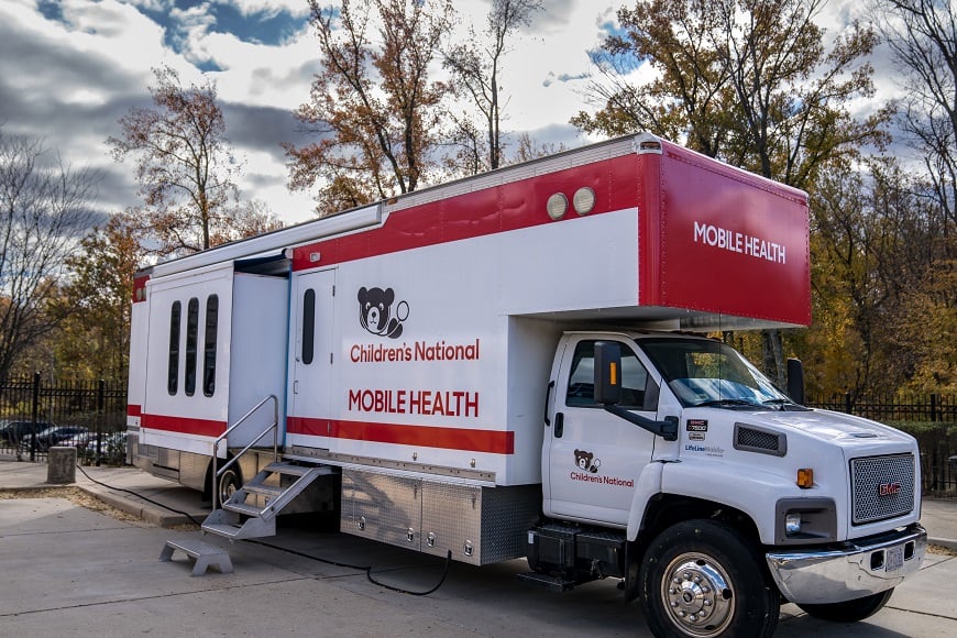 The Children's National mobile health van.