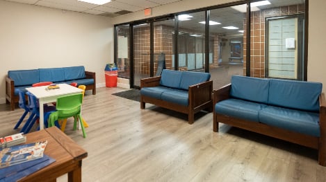 Reception area at CNPA Chevy Chase