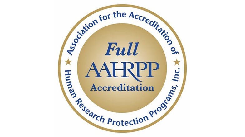 Full AAHRPP accreditation