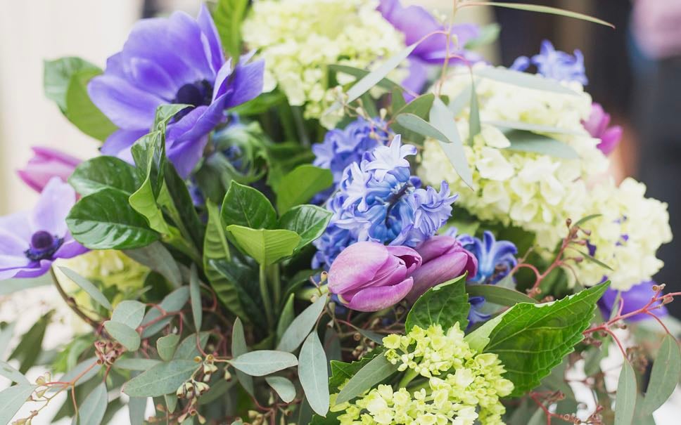 An elegant floral arrangement honoring a loved one.