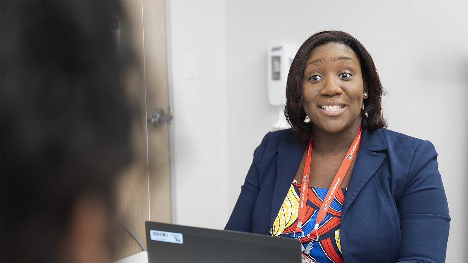 Provider speaking with a patient