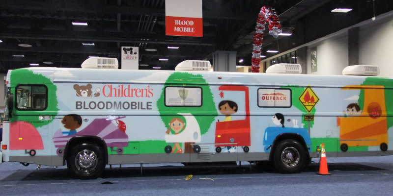 Children's Bloodmobile bus