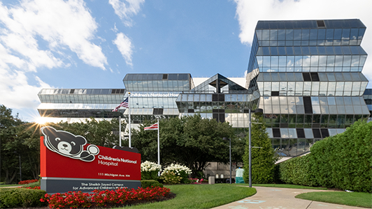 Main hospital building exterior