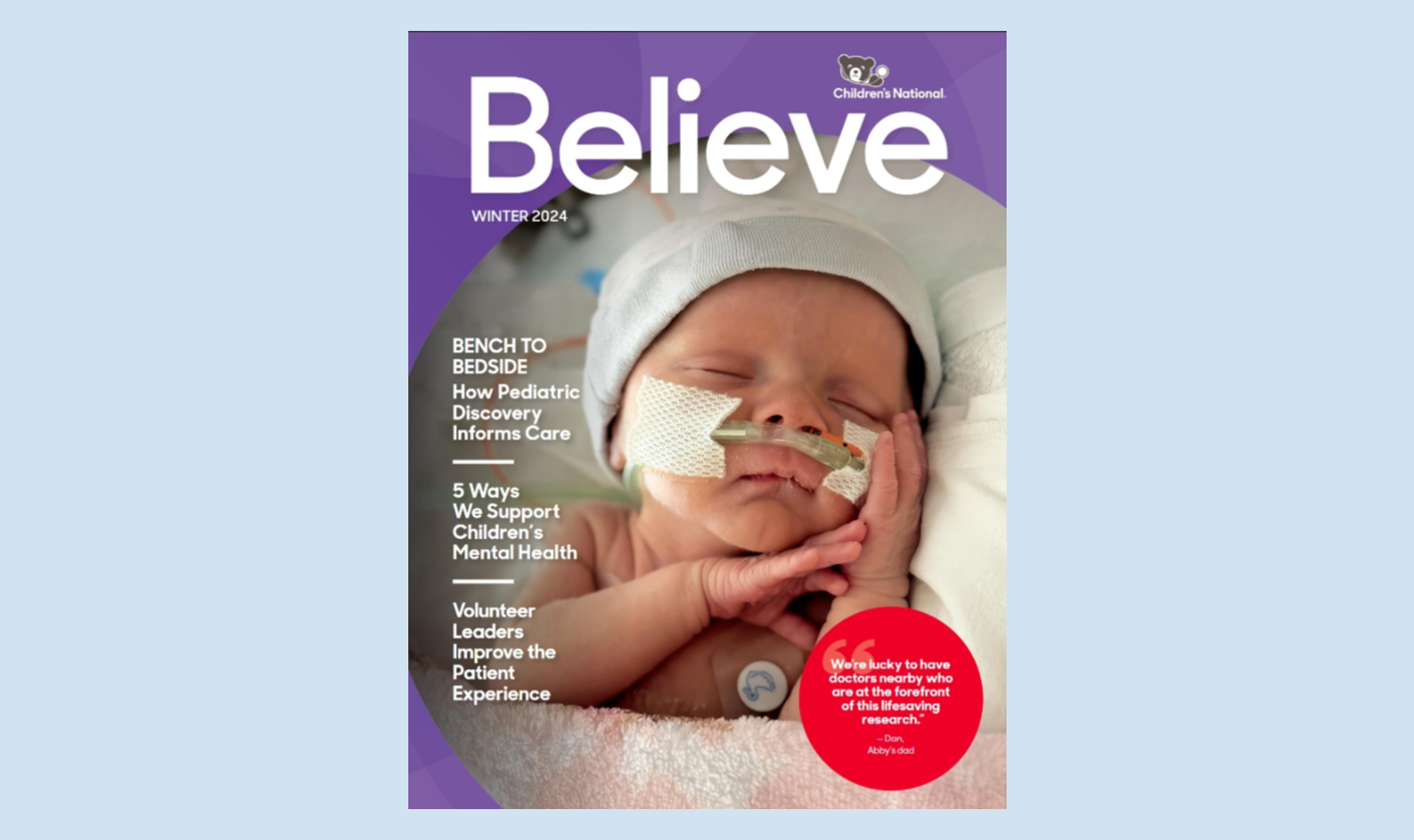 Believe magazine cover winter 2024