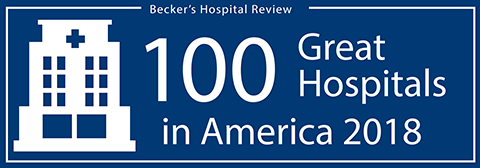 Becker's 100 Great Hospitals in America 2018