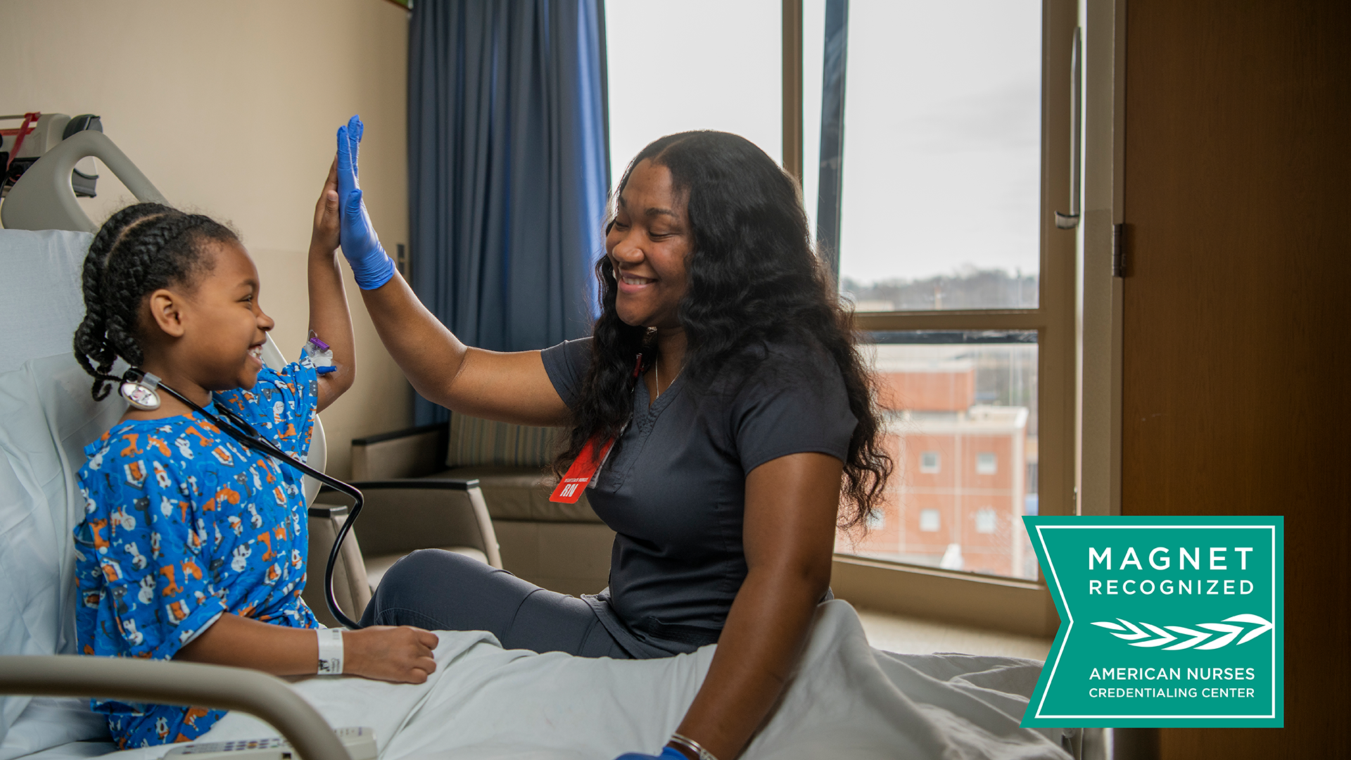 nurse and patient and Magnet recognition