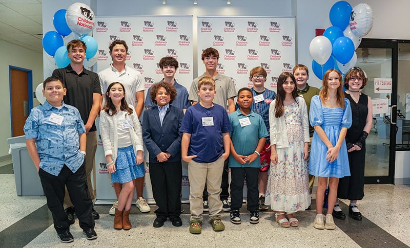 Children and young adults with achalasia at the second annual Achalasia Awareness Night at Children’s National Hospital