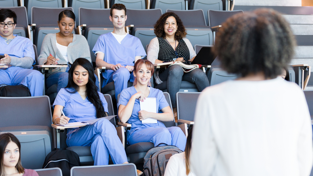 healthcare providers studying