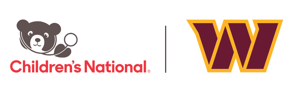 Children's Nation Hospital and Washington Commanders logo