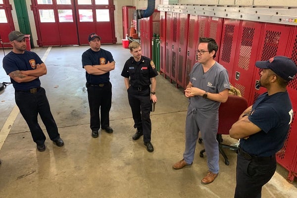 EMSC training by Children's National at a fire station.