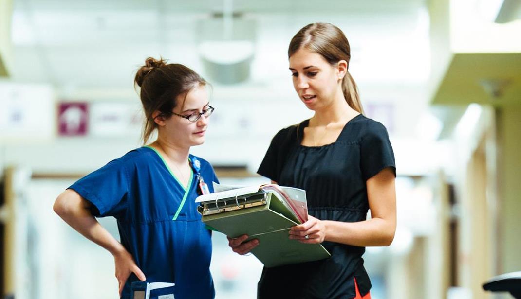 nurses in hallway